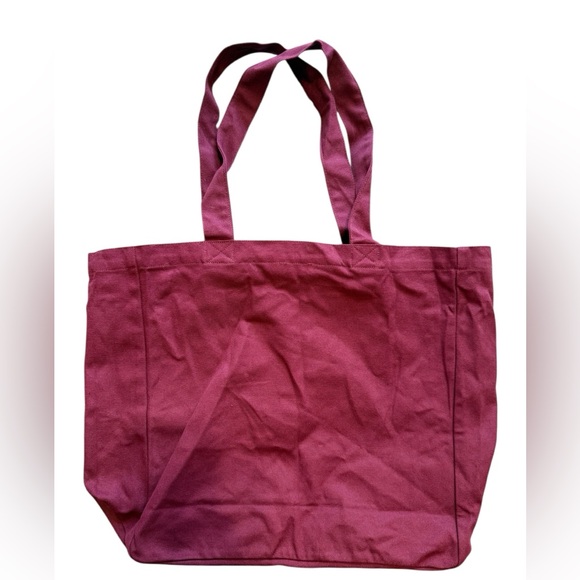 White Fox No Hesitation Tote Bag in Burgundy/Pink - Picture 3 of 9